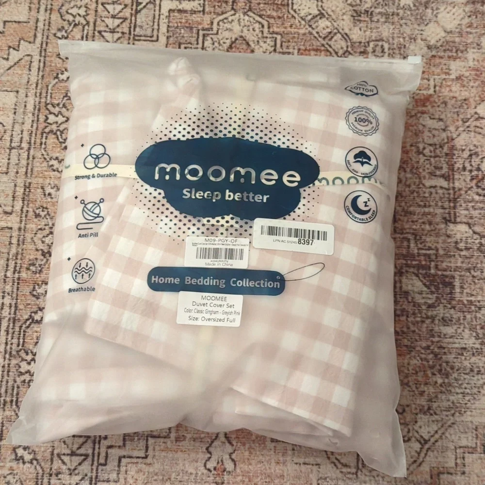 moomee gingham duvet